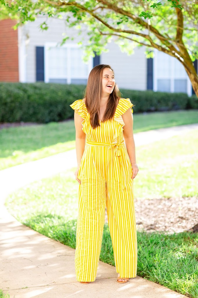 Spring Outfit Idea: Yellow Jumpsuit