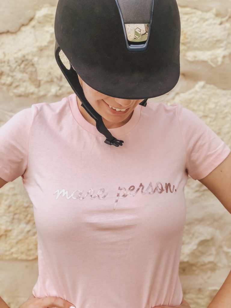 Madelyn-Bricken-The-Blonde-And-The-Bay-Mare-Person-Mare-Mantra-Tee