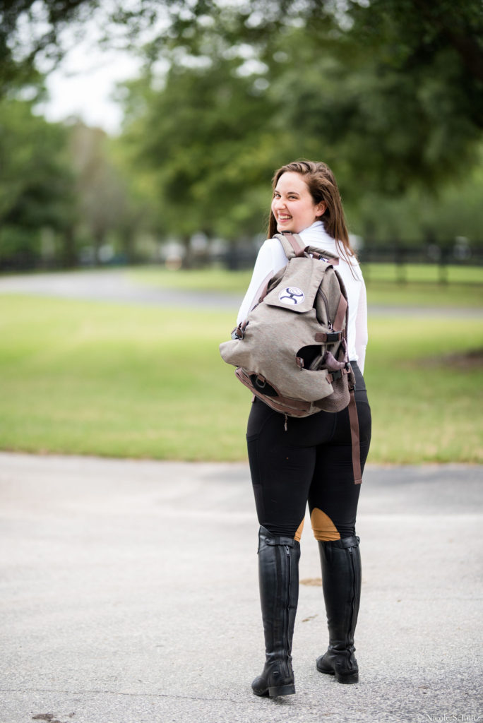 Whats-In-My-Horseback-Riding-Backpack-Ariat-Boots-Tailored-Sportsman-Shirt-Botori-Riding-Pants