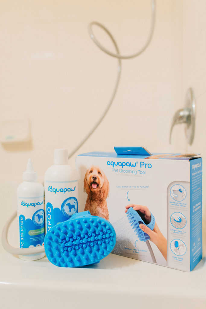 aquapaw pet bathing tool review sparkles and sunshine blog dog bathing glove dog shower attachment