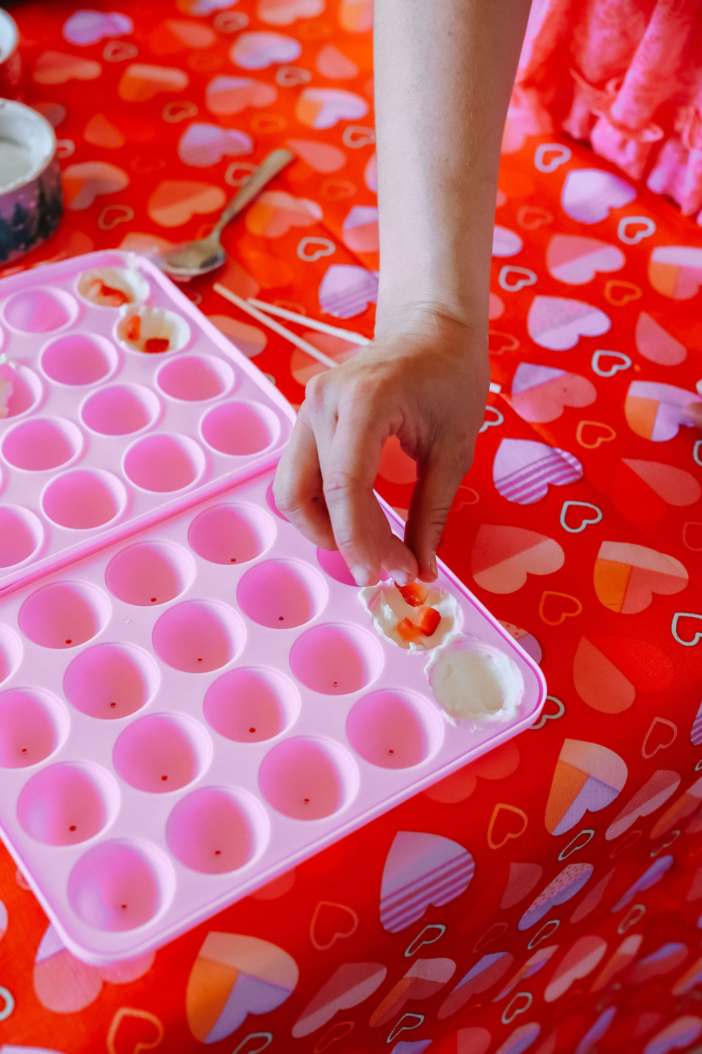 Valentine’s Day Dog Treat Frozen Dog Cake Pops Sparkles and Sunshine