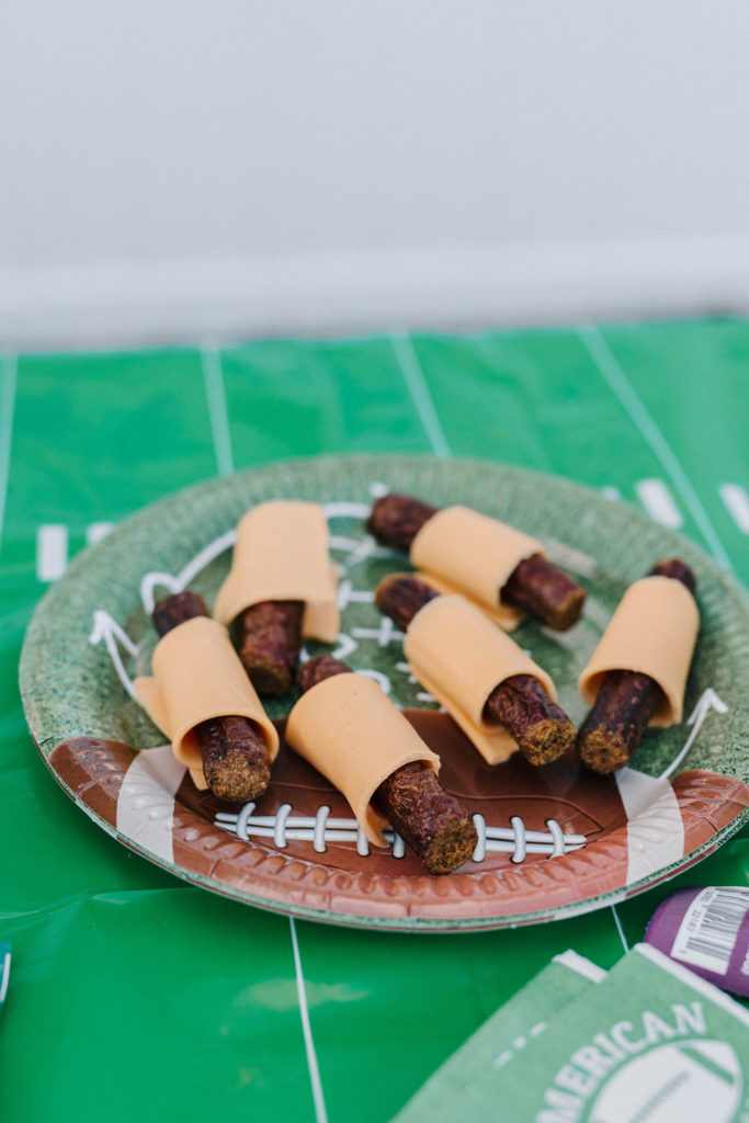 dog friendly pigs in a blanket plato pet treats mini thinker sticks with kraft cheese slices