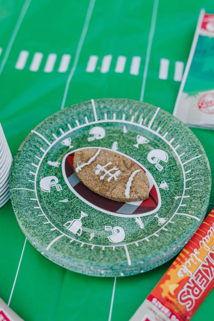 peanut butter football dog treats sparkles and sunshine blog