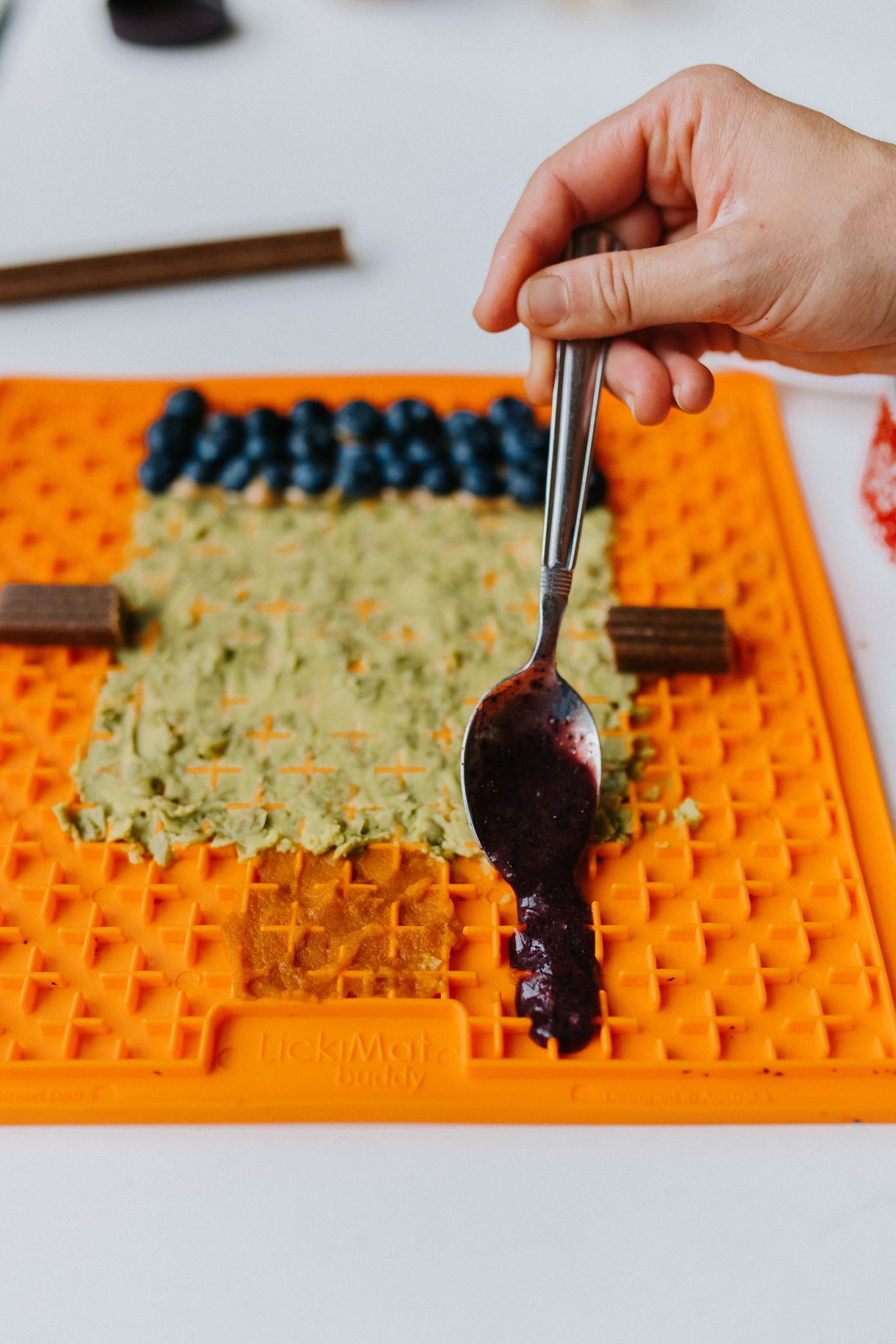 Lickimat Buddy Recipe Idea Halloween Frankenstein Dog Treat Sparkles