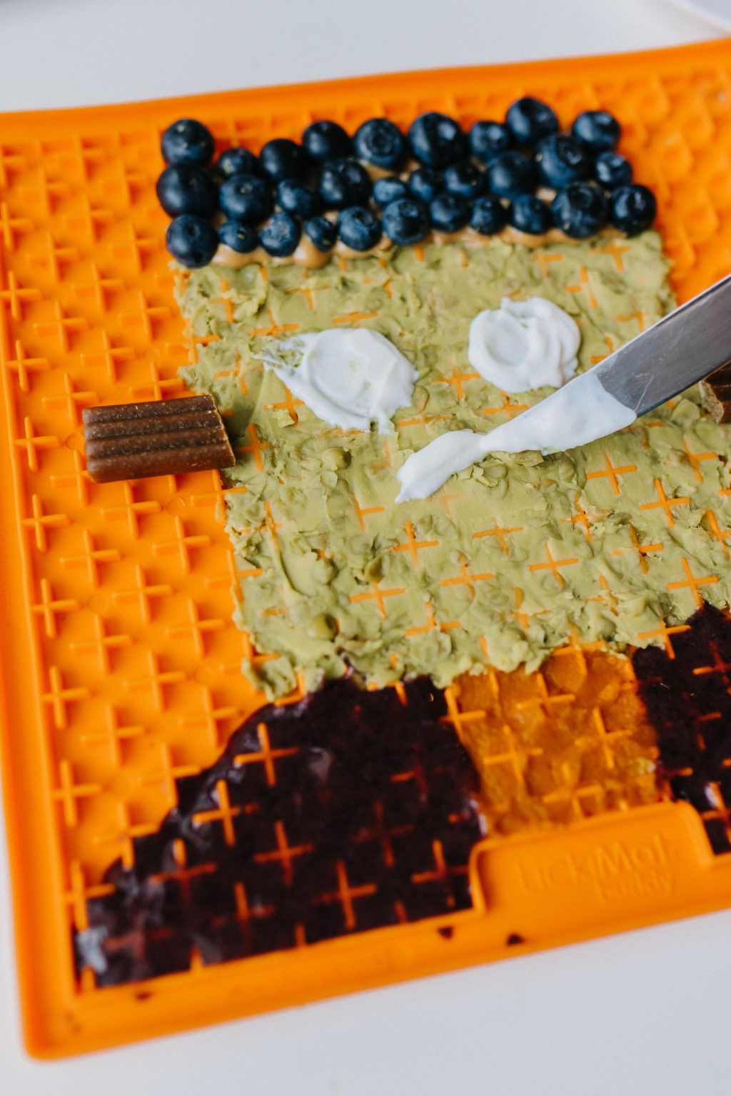 Lickimat Buddy Recipe Idea Halloween Frankenstein Dog Treat Sparkles