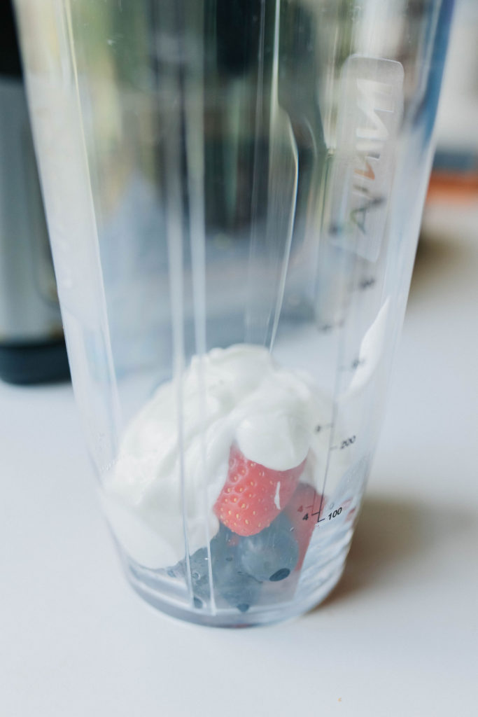 frozen blueberry strawberry yogurt dog treat lickimat recipe sparkles and sunshine blog