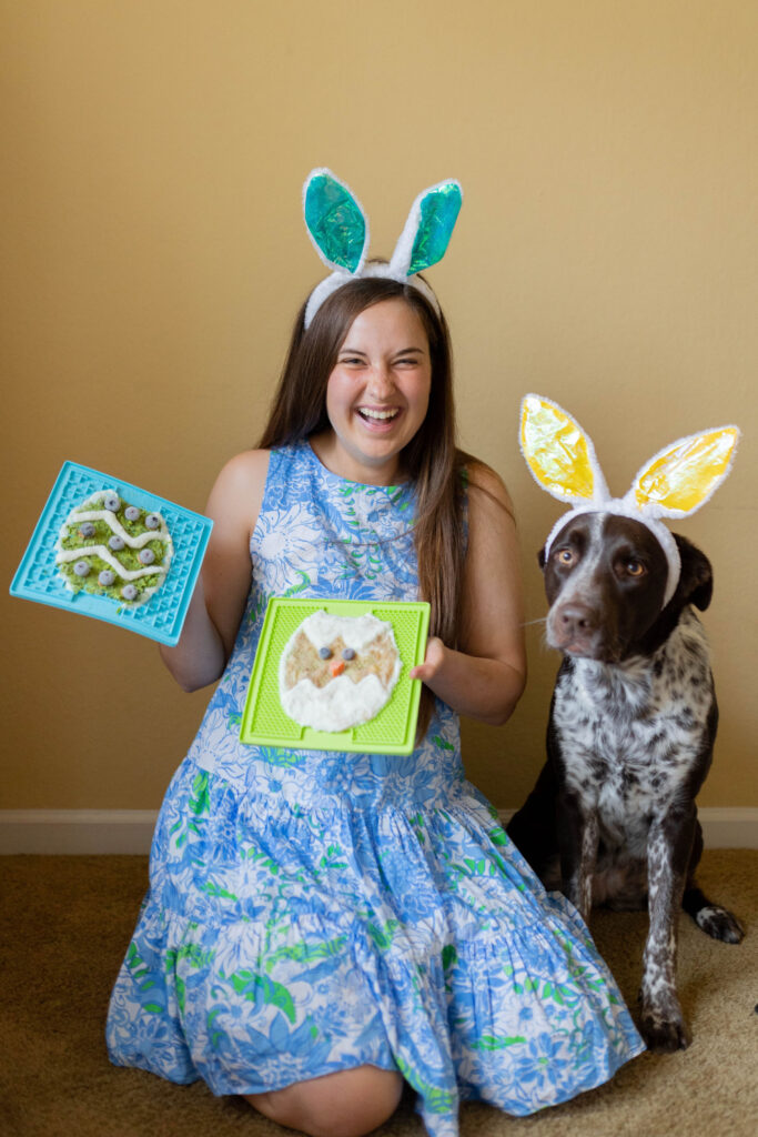 3 Easter Dog Treat Lick Mat Ideas Sparkles and Sunshine Blog
