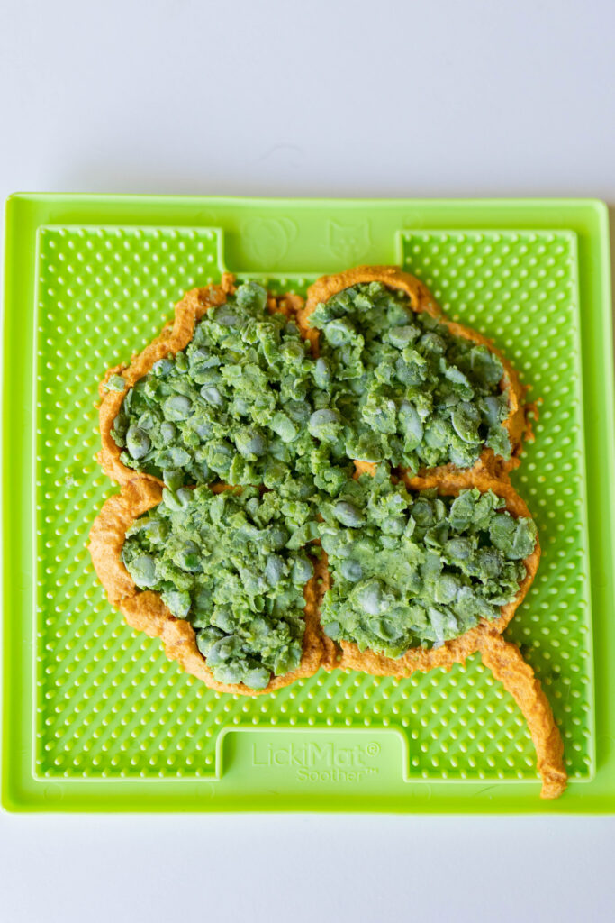 dog lick mat idea on lickimat soother st. patrick's day dog treat recipe sparkles and sunshine blog