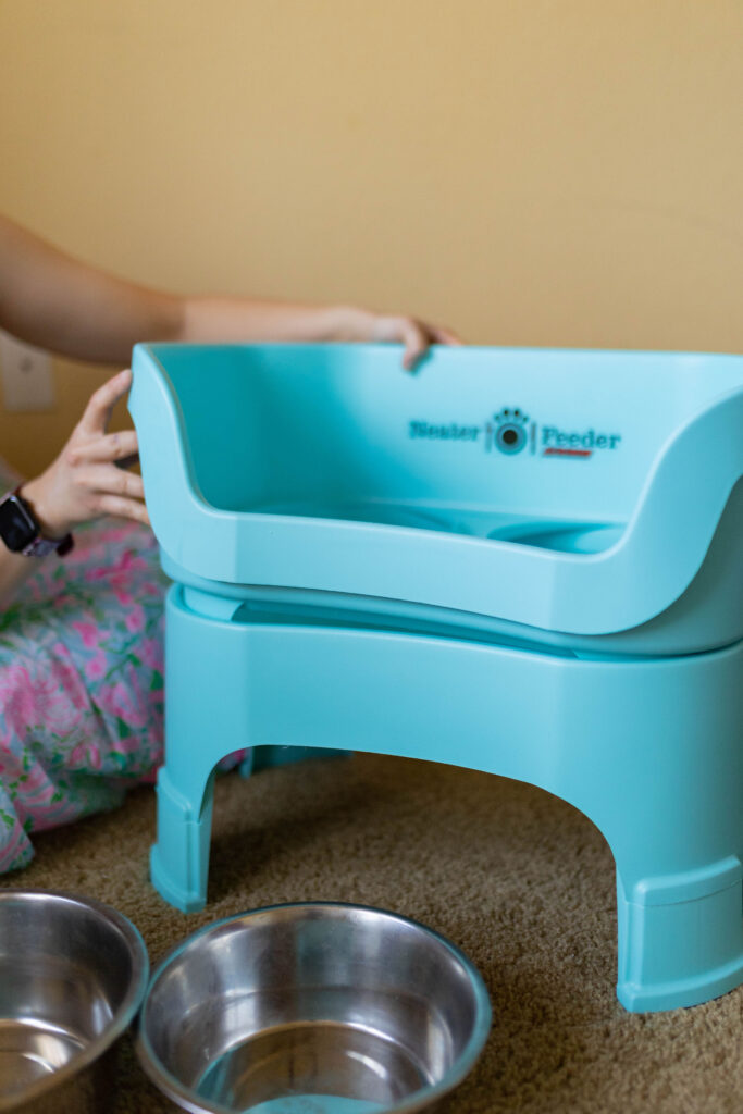 Neater Pet Brands Raised Slow Feeder Dog Bowl - Elevated, Adjustable Height