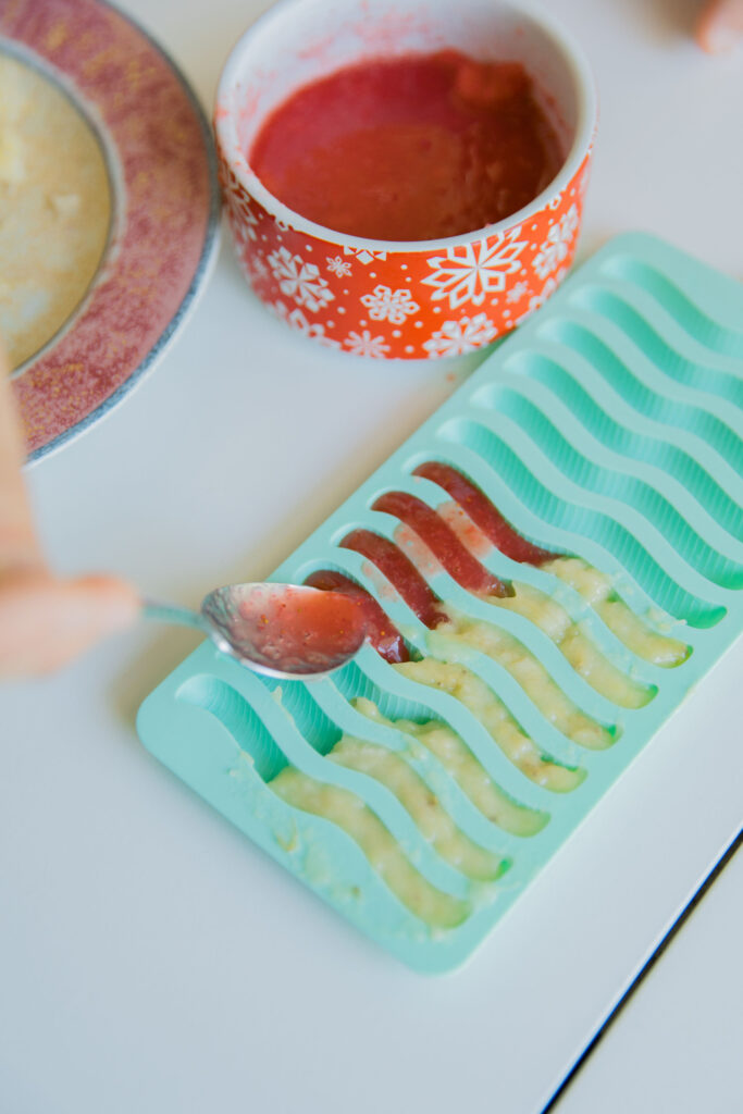 Strawberry banana dog summer treats Sparkles and Sunshine Blog