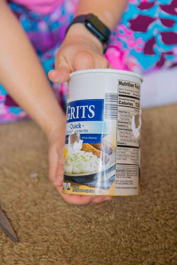 Diy puzzle toys for dogs with grits container sparkles and sunshine blog