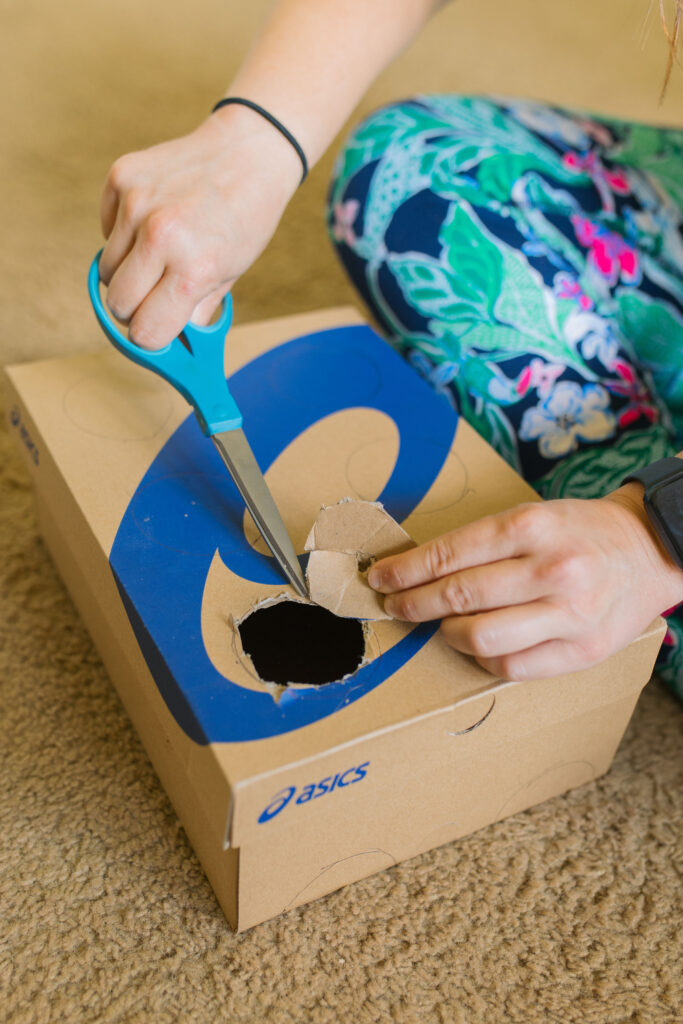 Cat enrichment activities using cardboard boxes sparkles and sunshine blog