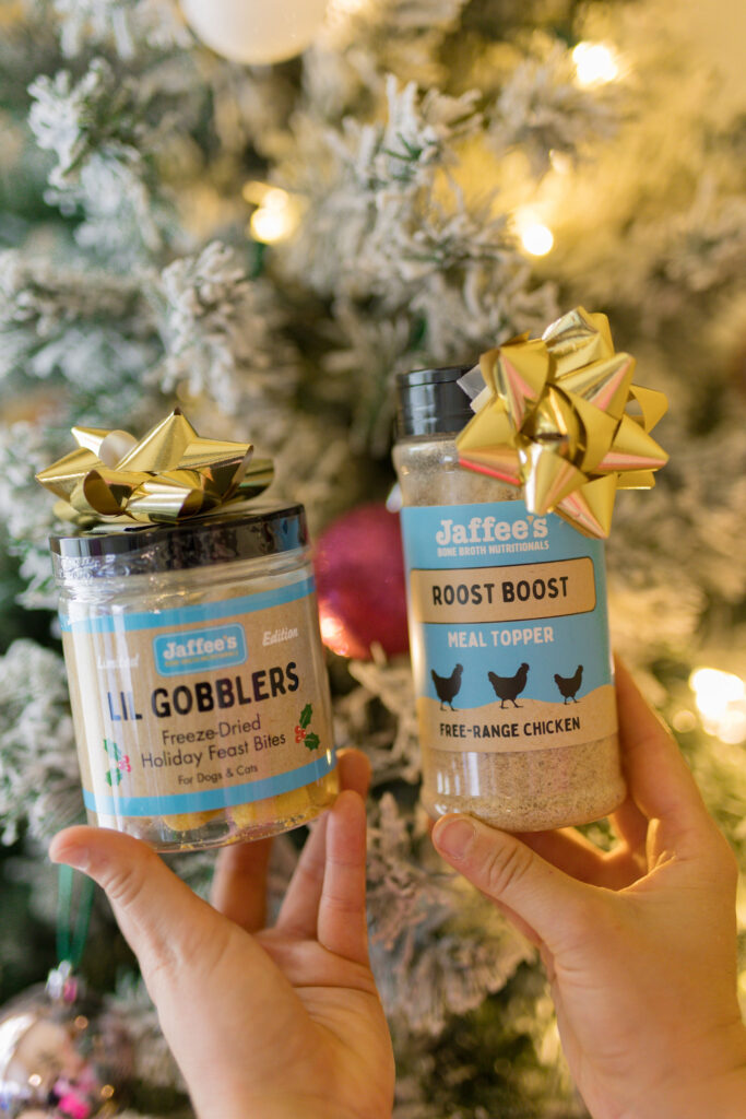 jaffees organic dog bone broth lil gobbler freeze dried dog treats sparkles and sunshine blog